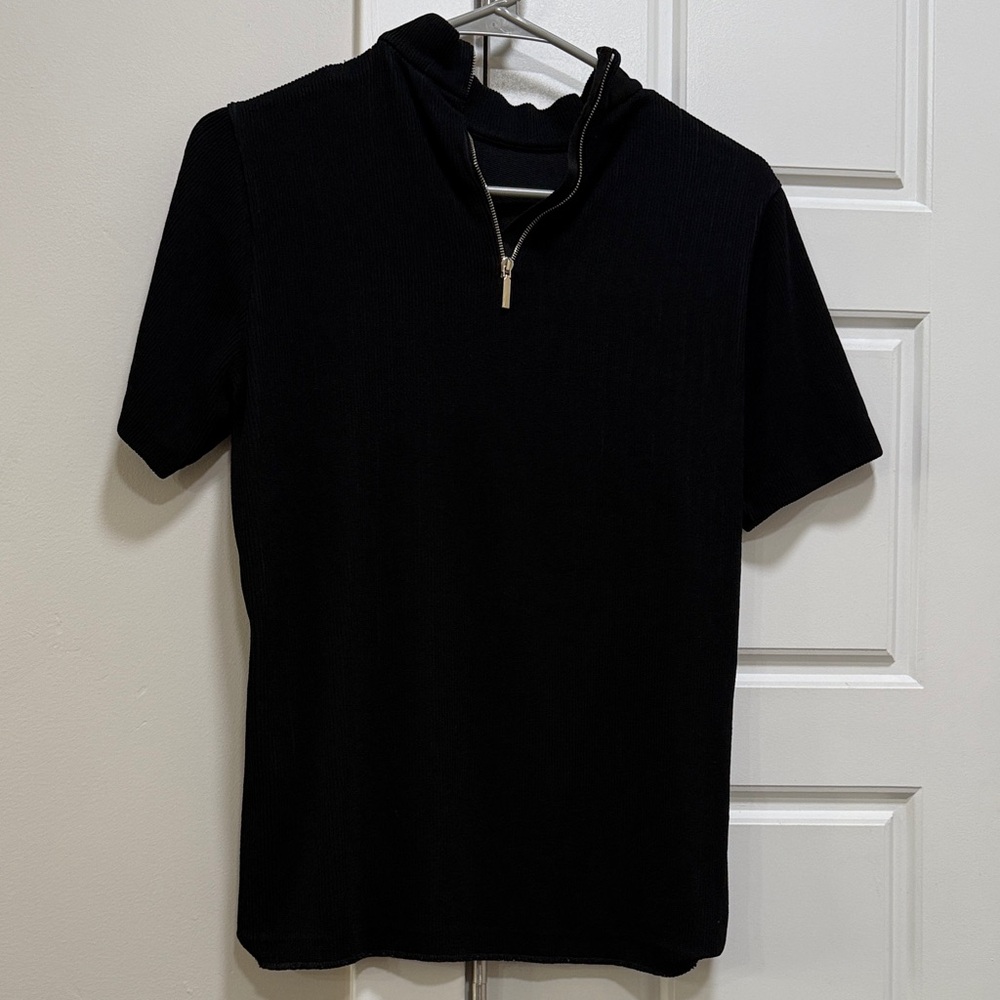 Hugo Boss Black Zip Collar Tee